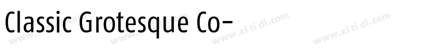 Classic Grotesque Co字体转换